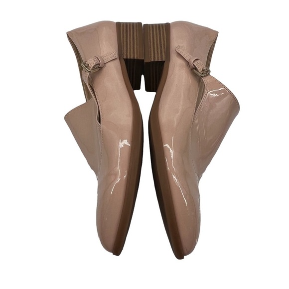 Nine West Nyessa Pale Pink Patent Synthetic Monk Strap Loafers Size 7 Women's - Picture 7 of 9